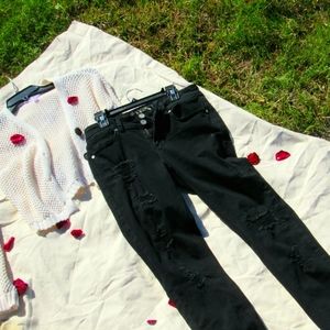 Buy these cute black indigo rein jeans for a night out!